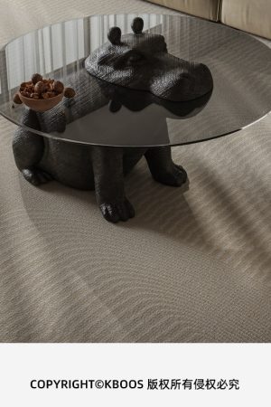 Modern Tempered Glass Square Coffee Table