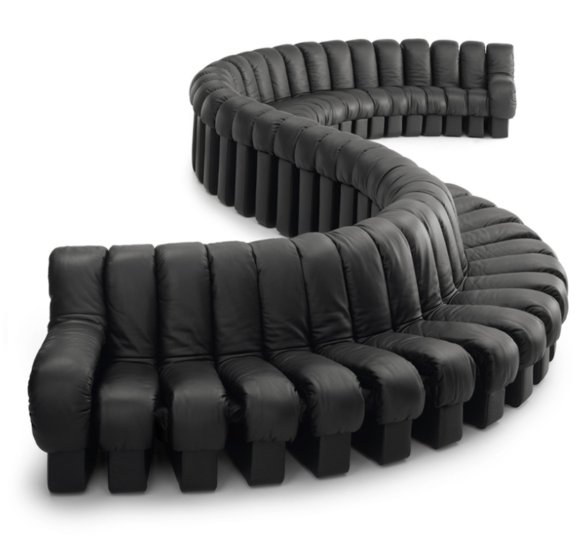 Custom Modular Leather Sofa - Image 5