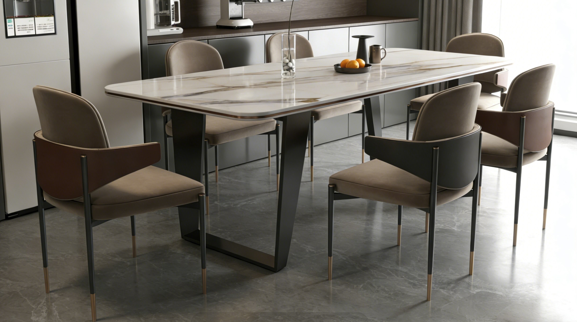 Modern Style Sintered Stone Dining Table - Image 2