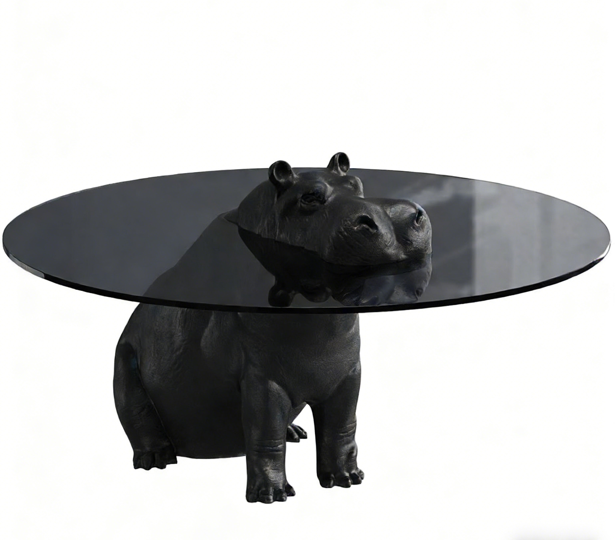 Modern Tempered Glass Square Coffee Table - Image 2